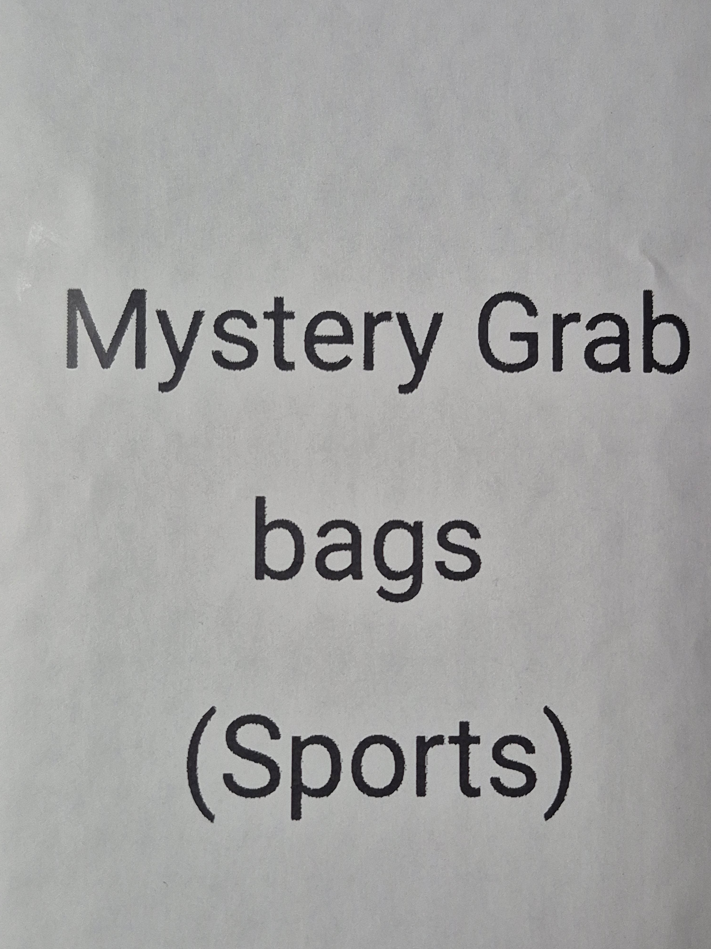 Sports Mystery Bags